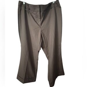 NWOT Pin Striped Ankle Pants With Cuffed Bottoms